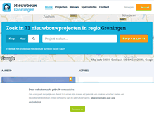 Tablet Screenshot of nieuwbouw-groningen.nl